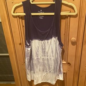 American Eagle blue tank, size large